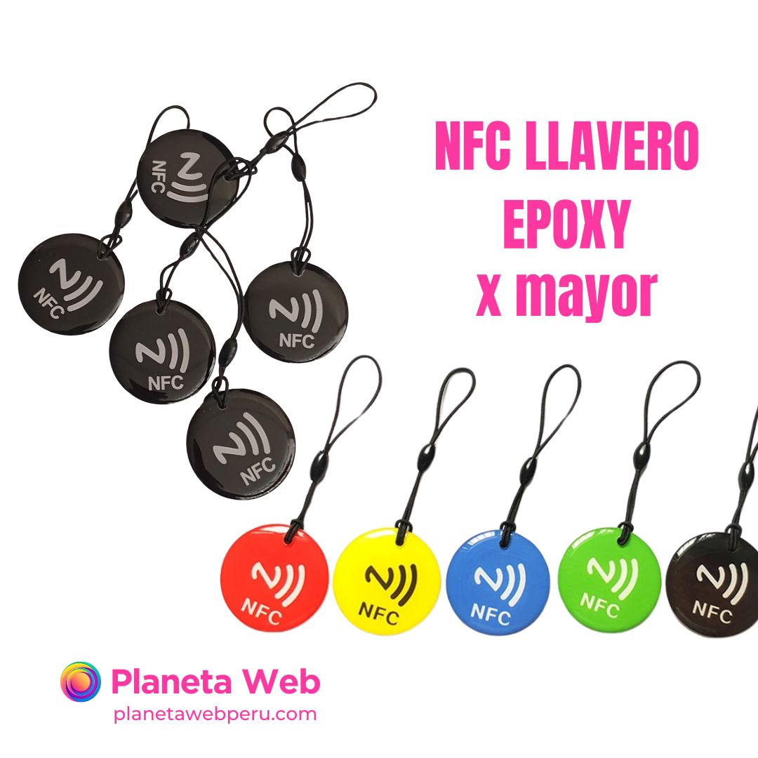 NFC llavero ntag213 Resina Epoxy x mayor - Imagen 2