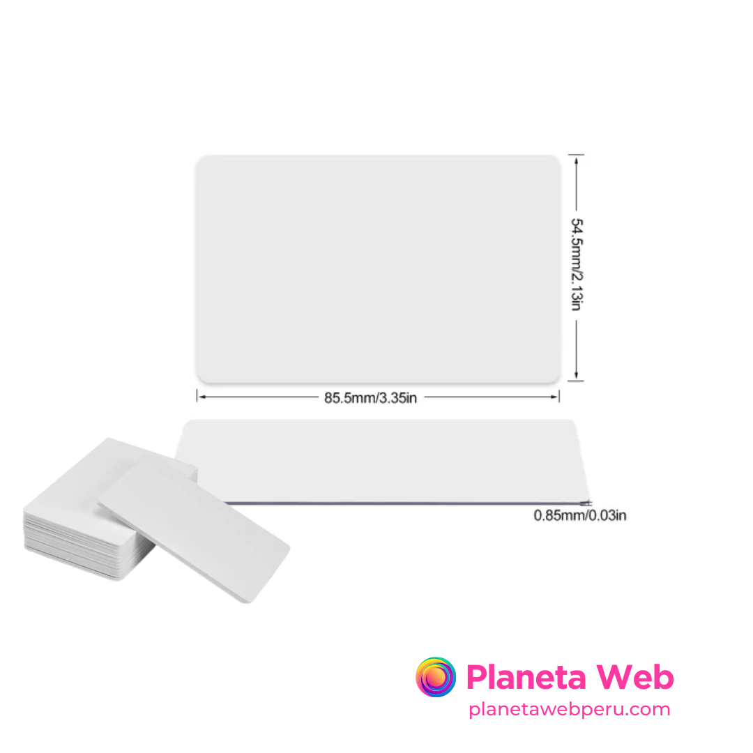 NFC Tarjetas ntag215 en blanco