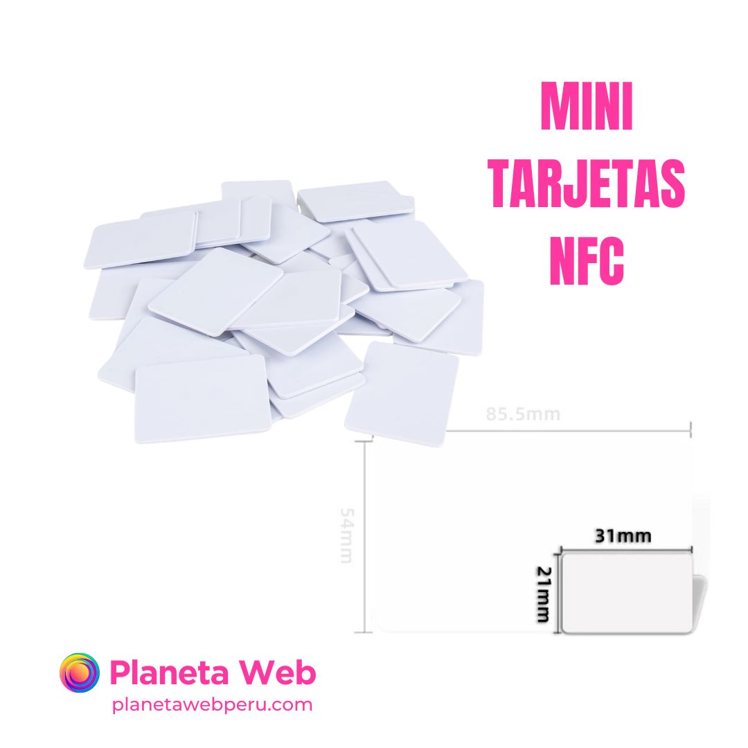 NFC mini Tarjetas ntag215