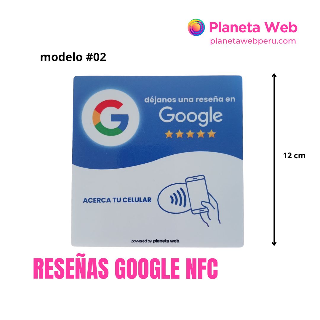 Placa acrílico Reseñas Google mod2