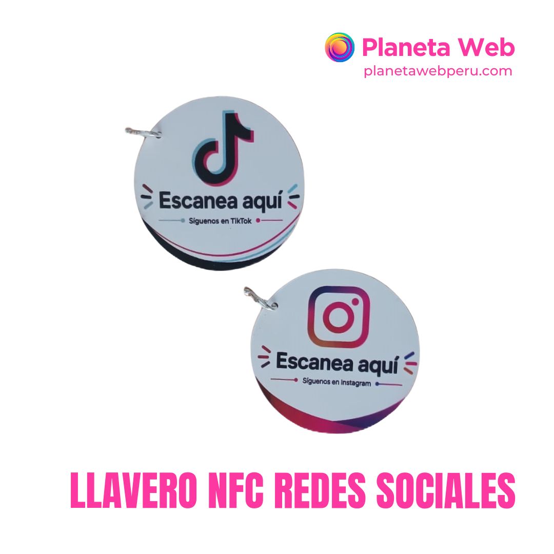Llaveros redes sociales instagram y tiktok