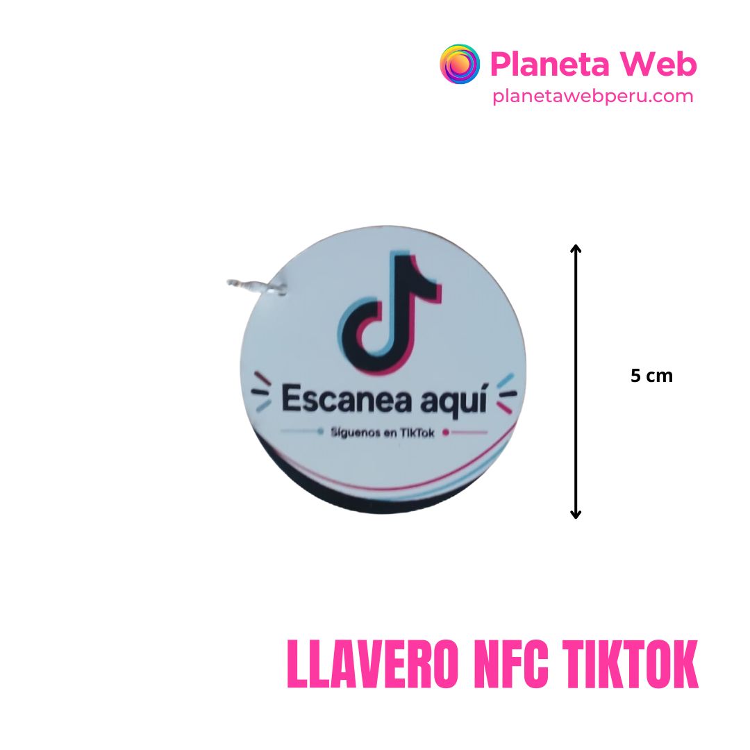 Llaveros redes sociales tiktok