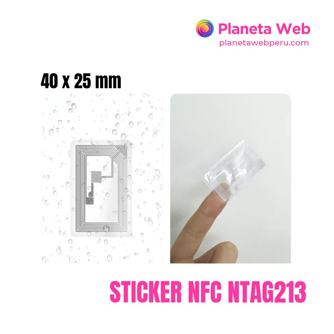 NFC Sticker 40x25mm NTAG213 - Imagen 2